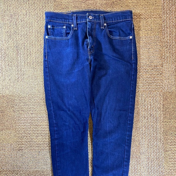 Levi's 512 blue straight leg denim jeans - Picture 3 of 8